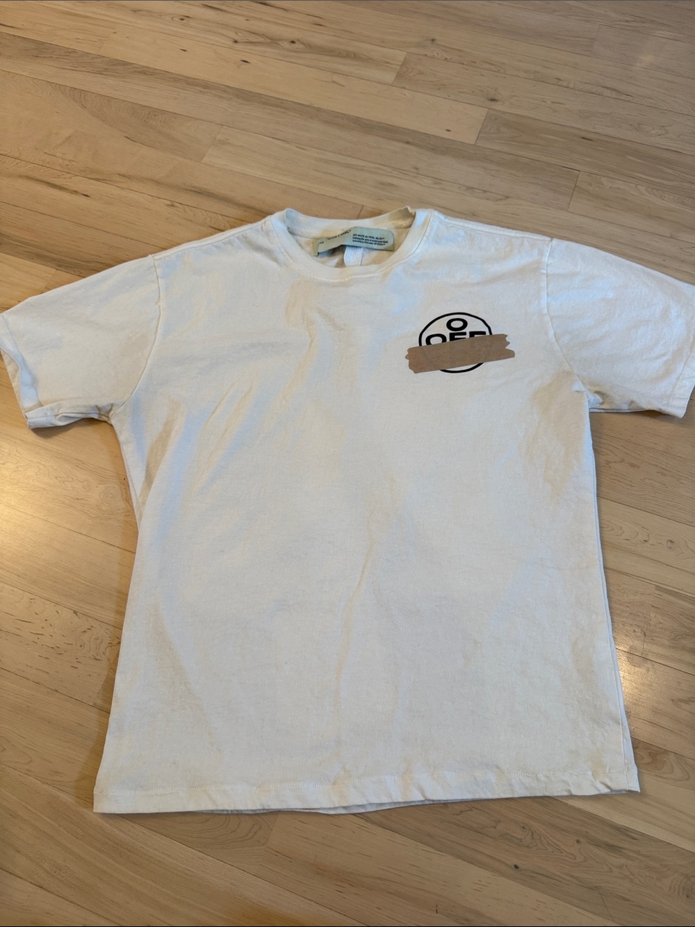 Off-White Tape Arrows Short Sleeve Over Tee T-Shirt-Streetwear-M-Read